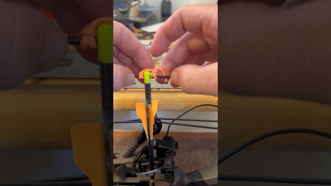 How to tie a d-loop #archery #bowhunting #hunting #bow #arrow