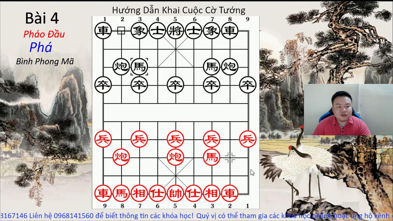Hướng dẫn Khai cuộc cờ tướng | Pháo đầu Phá Bình phong mã | Bài 4: BPM Phi Tượng Phải | Hà Văn Tiến