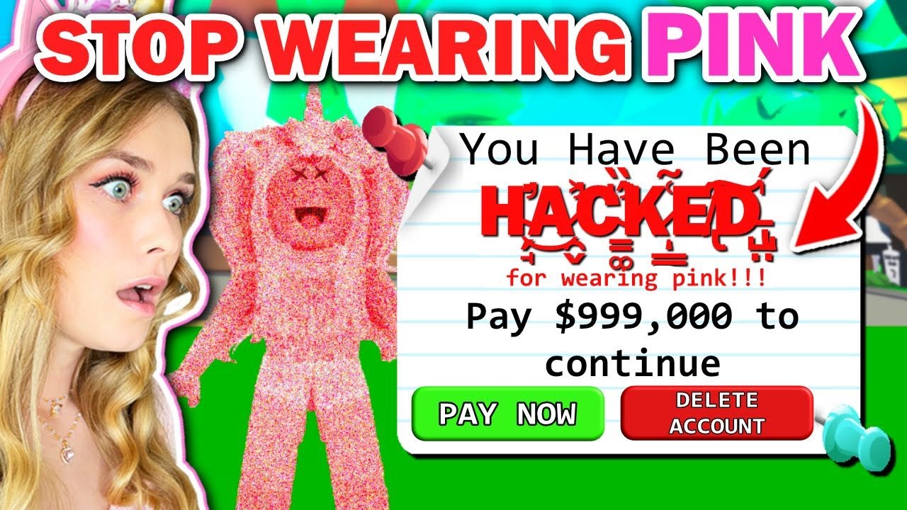 EVERY PLAYER Wearing *PINK* Is Going To Get *HACKED* In Adopt Me! (Roblox)
