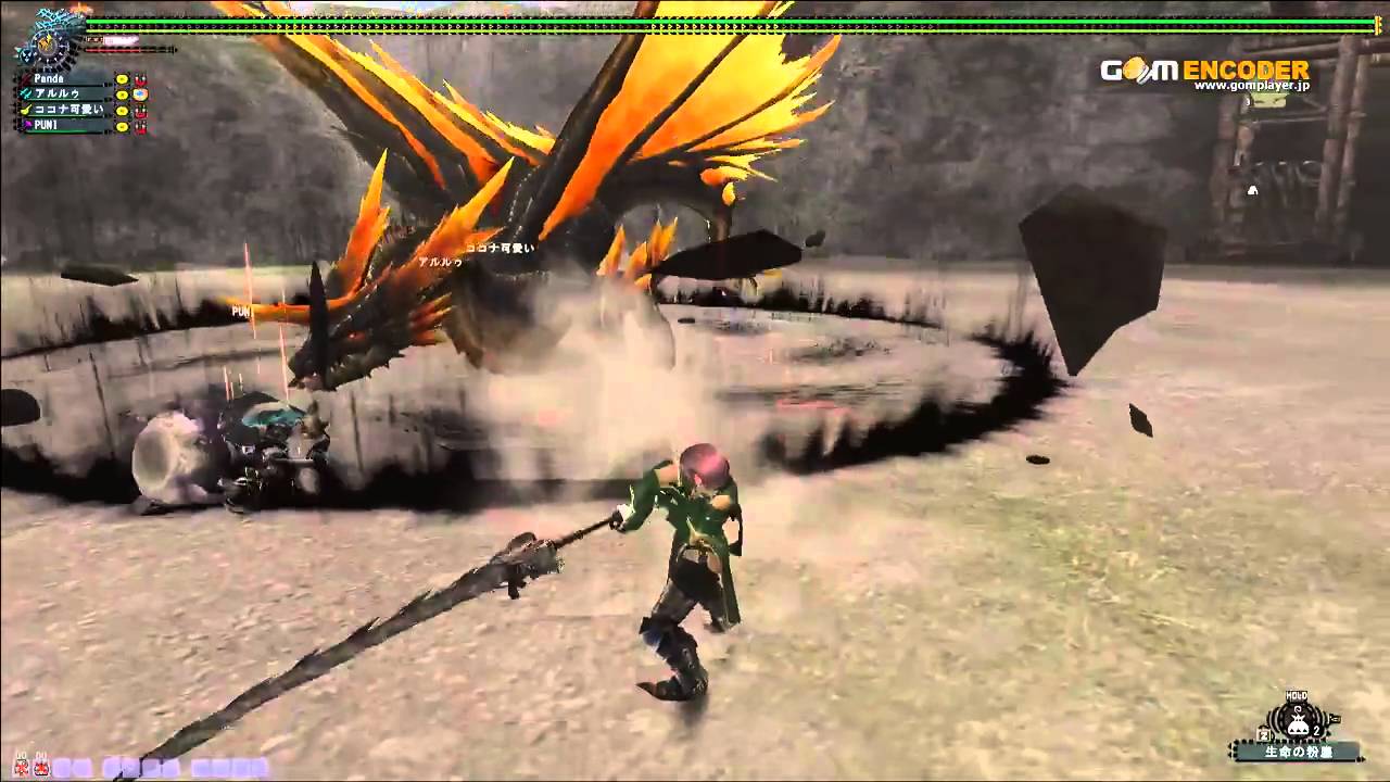 【MHF】Rukodiora Goushu(剛種) highest rank  ルコディオラ HR100～