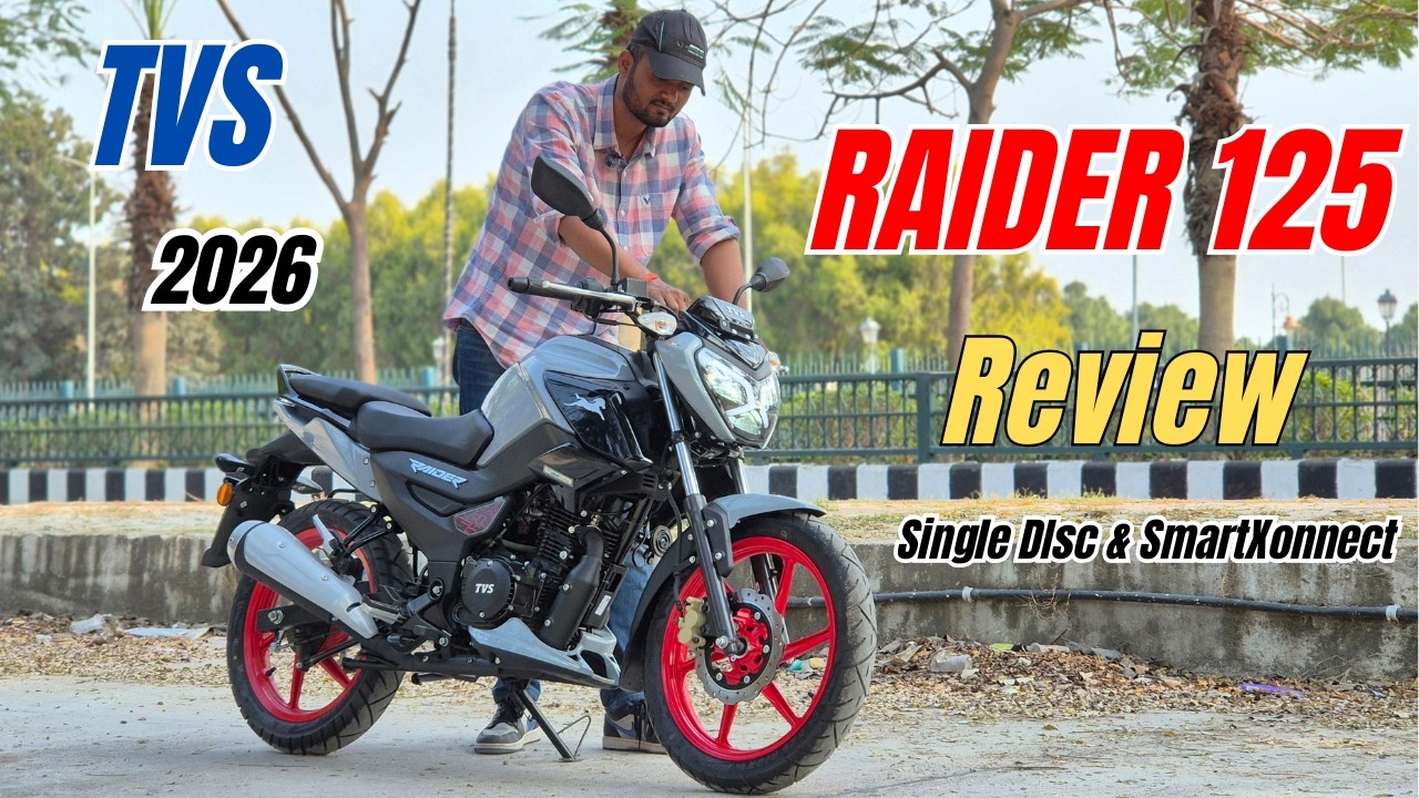 2026 TVS RAIDER 125 iGo with Single Disc & SmartXonnect - Review, Features & Price