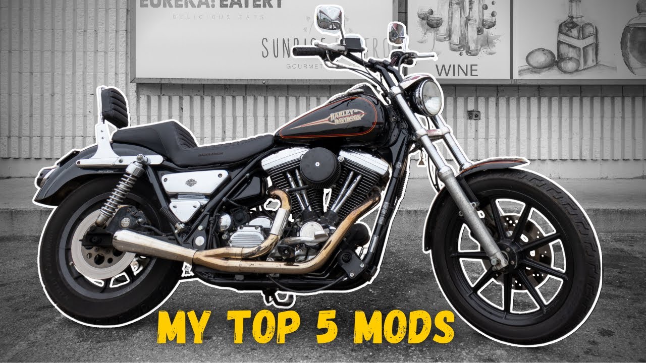Пять моих лучших модификаций | Harley Davidson FXR 1992