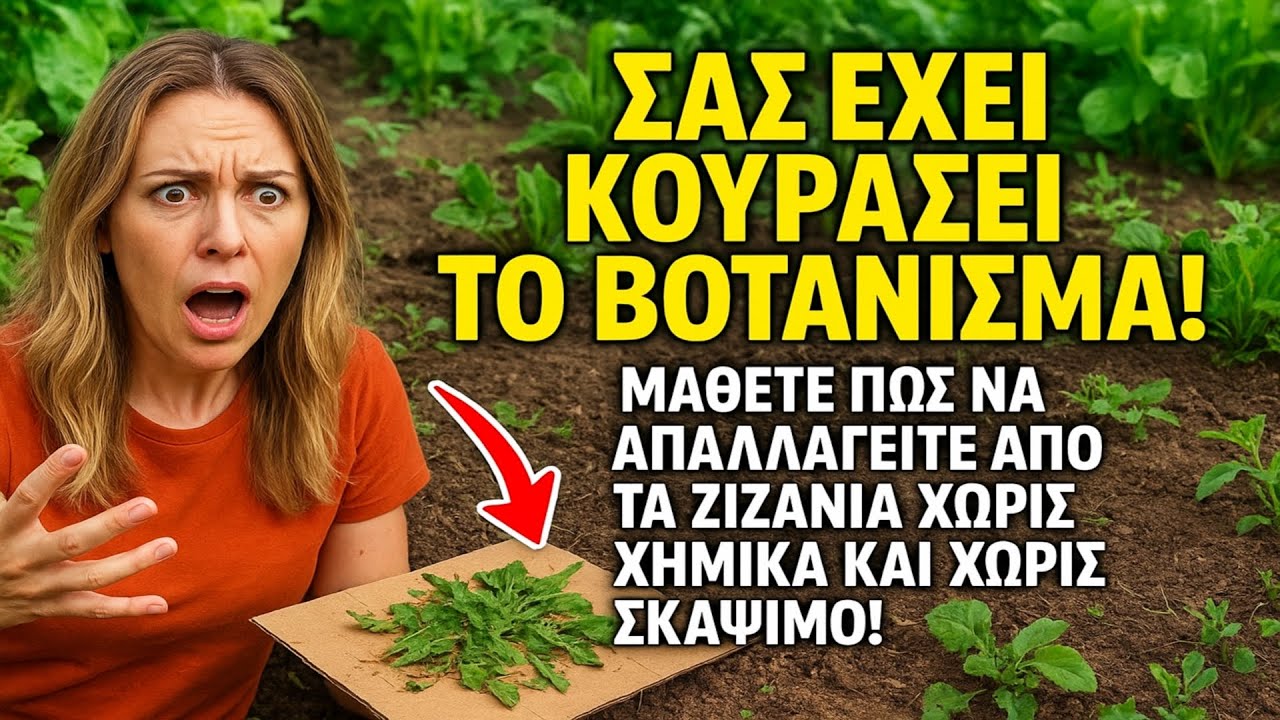 Σας έχει κουράσει το βοτάνισμα;!