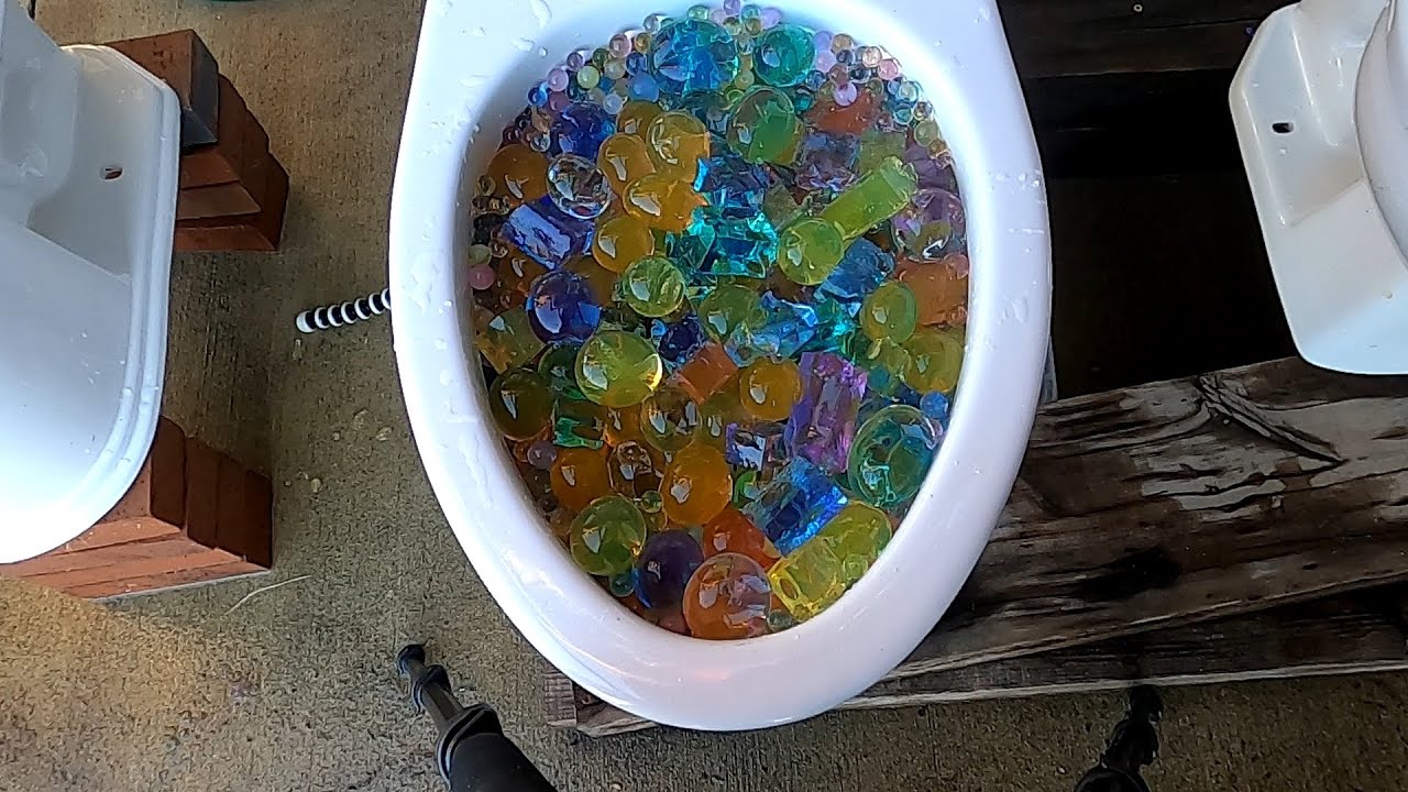 10 000 Orbeez! Будет ли смываться? Туалеты TOTO Drake, WaterRidge и VHP #orbeez #смыв #туалет