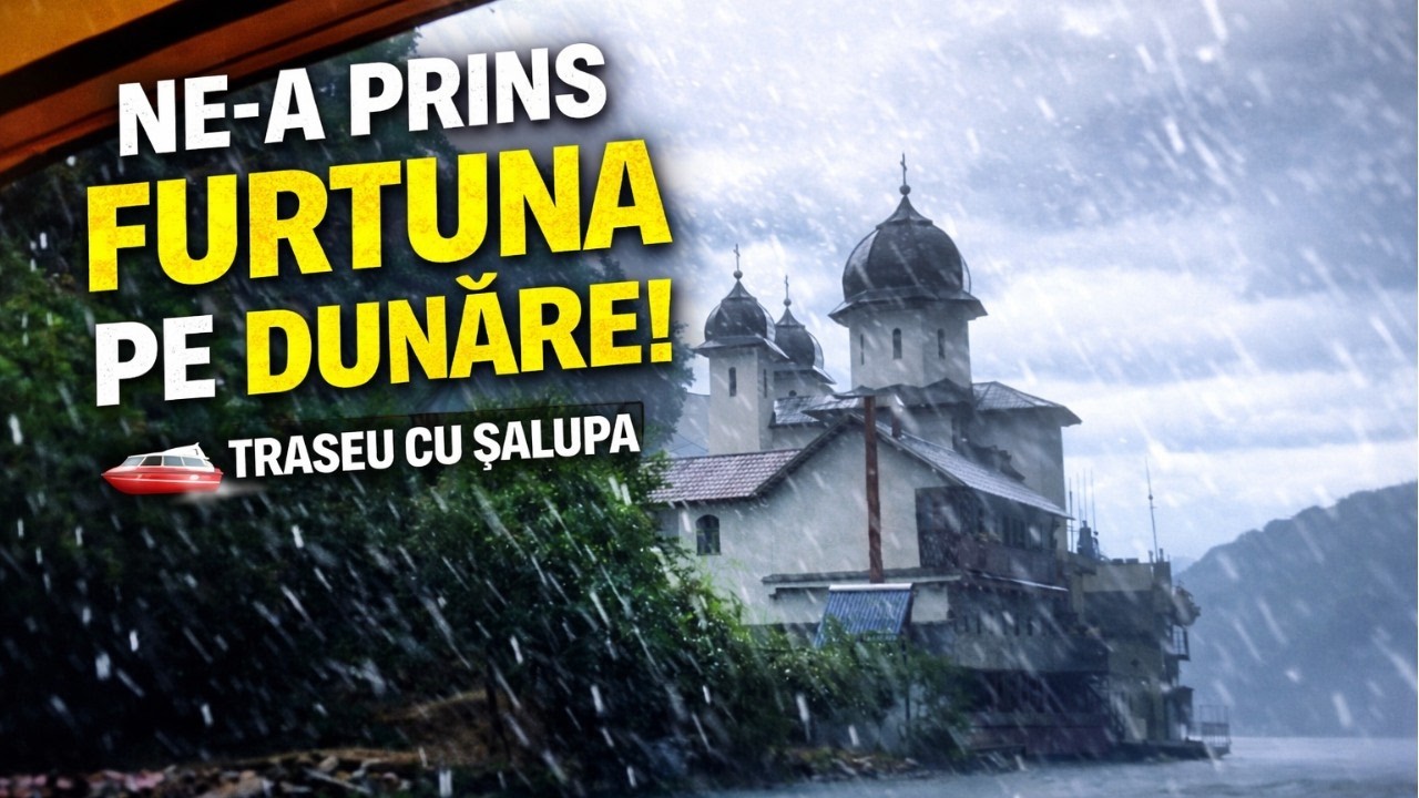 Ne-a prins furtuna pe Dunăre – Traseu cu șalupa de la Orșova la Peștera Ponicova