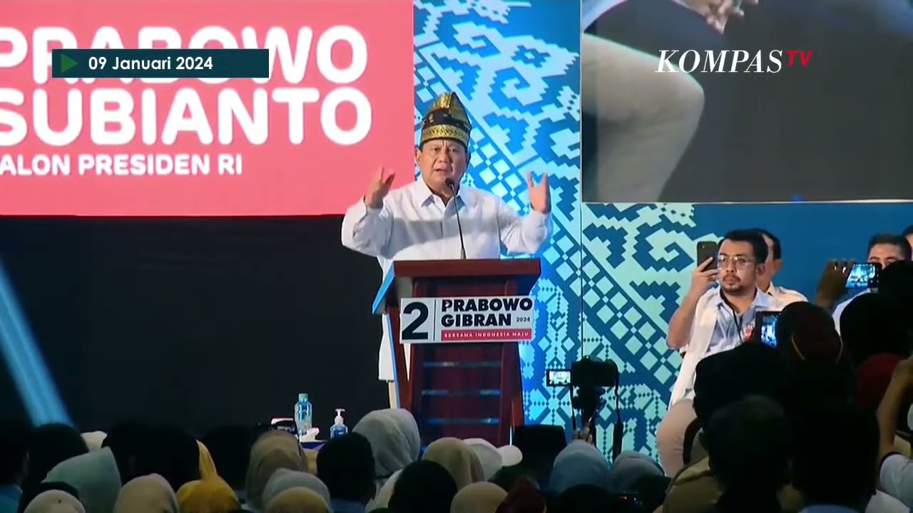 Pidato Prabowo di Riau  Sindir Ada Manusia Muka Tebal Hingga Jawab Soal Tanah