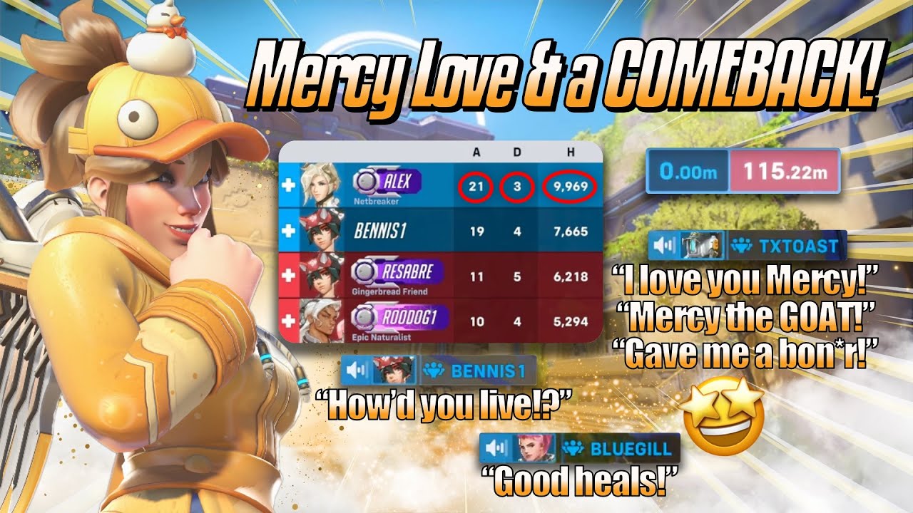 Mercy Love & a COMEBACK! 🤩 - Mercy Gameplay & Commentary - Overwatch 2 (Season 19)