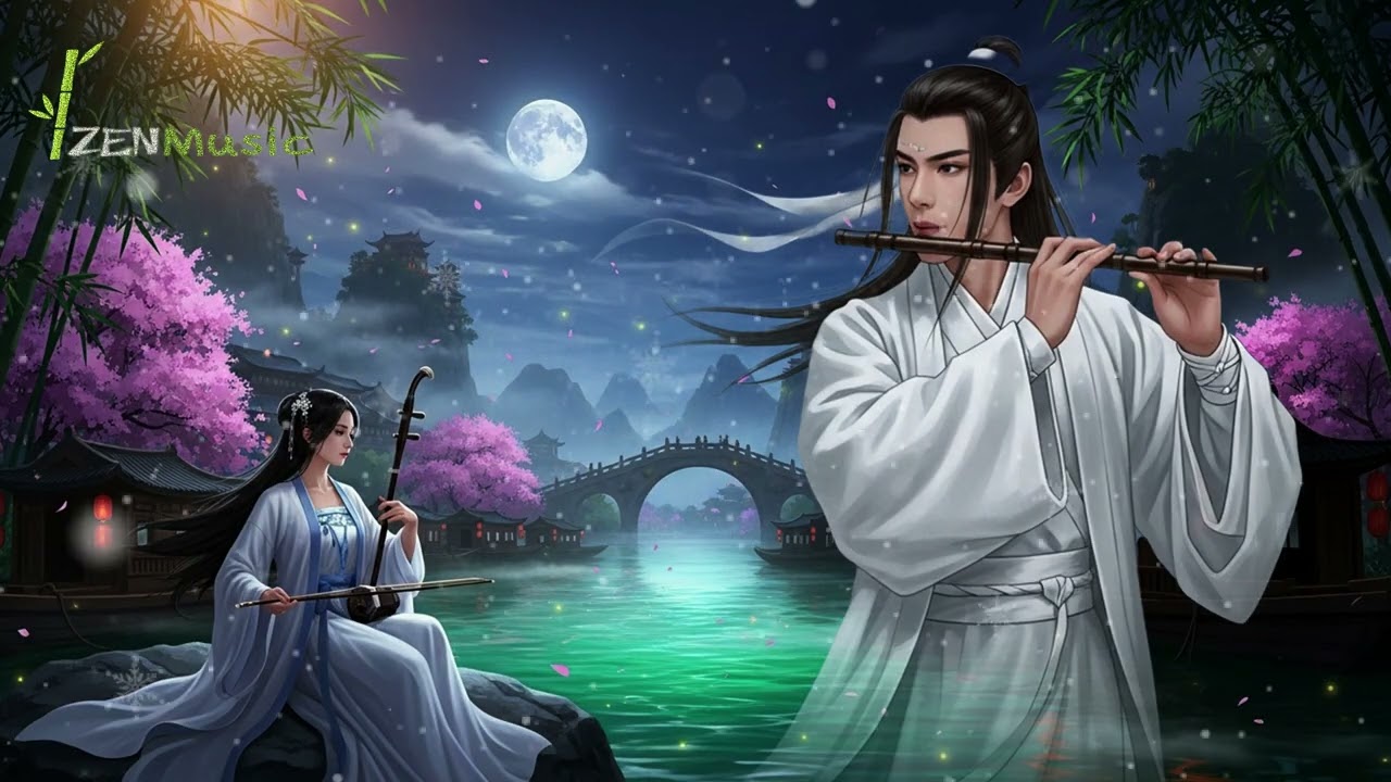 Traditional Chinese Bamboo Flute (Dizi) and Erhu Music for Deep Sleep Soothing & Relaxation