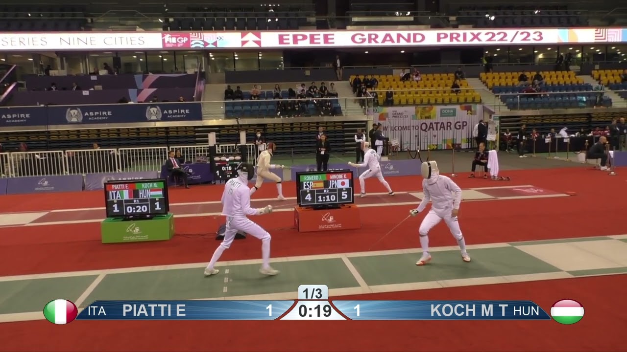 2023 387 T64 17 M E Individual Doha QAT GP GREEN KOCH HUN vs PIATTI ITA