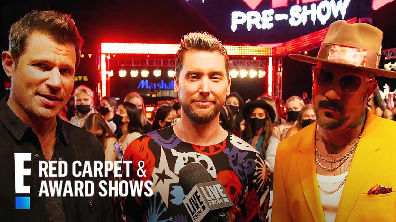 Lance Bass, AJ McLean & Nick Lachey's Nostalgic Boyband Reunion | E! Red Carpet & Award Shows
