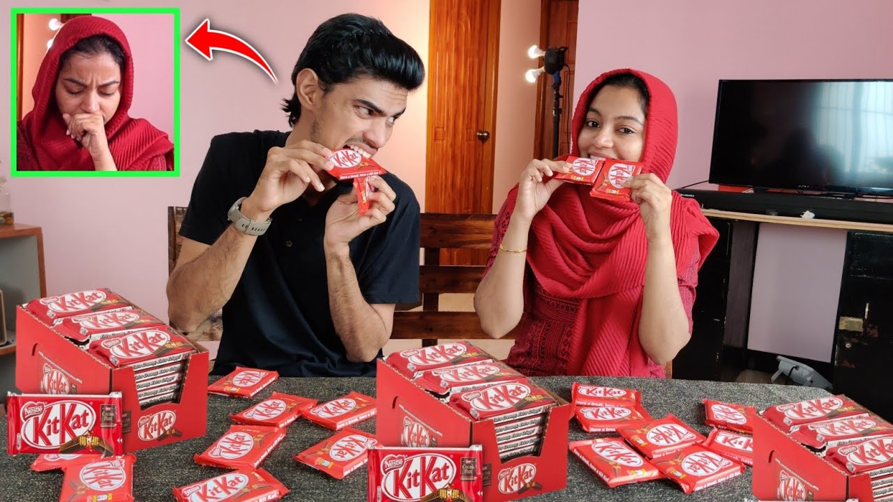 I NEVER EXPECTED THISsss...🤦 KITKAT EATING CHALLENGE..🔥🔥