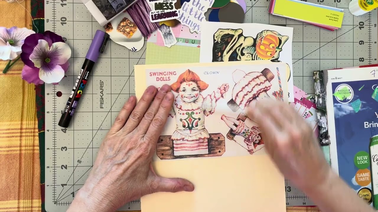S4e244 #showingup making postcards #junkjournal 