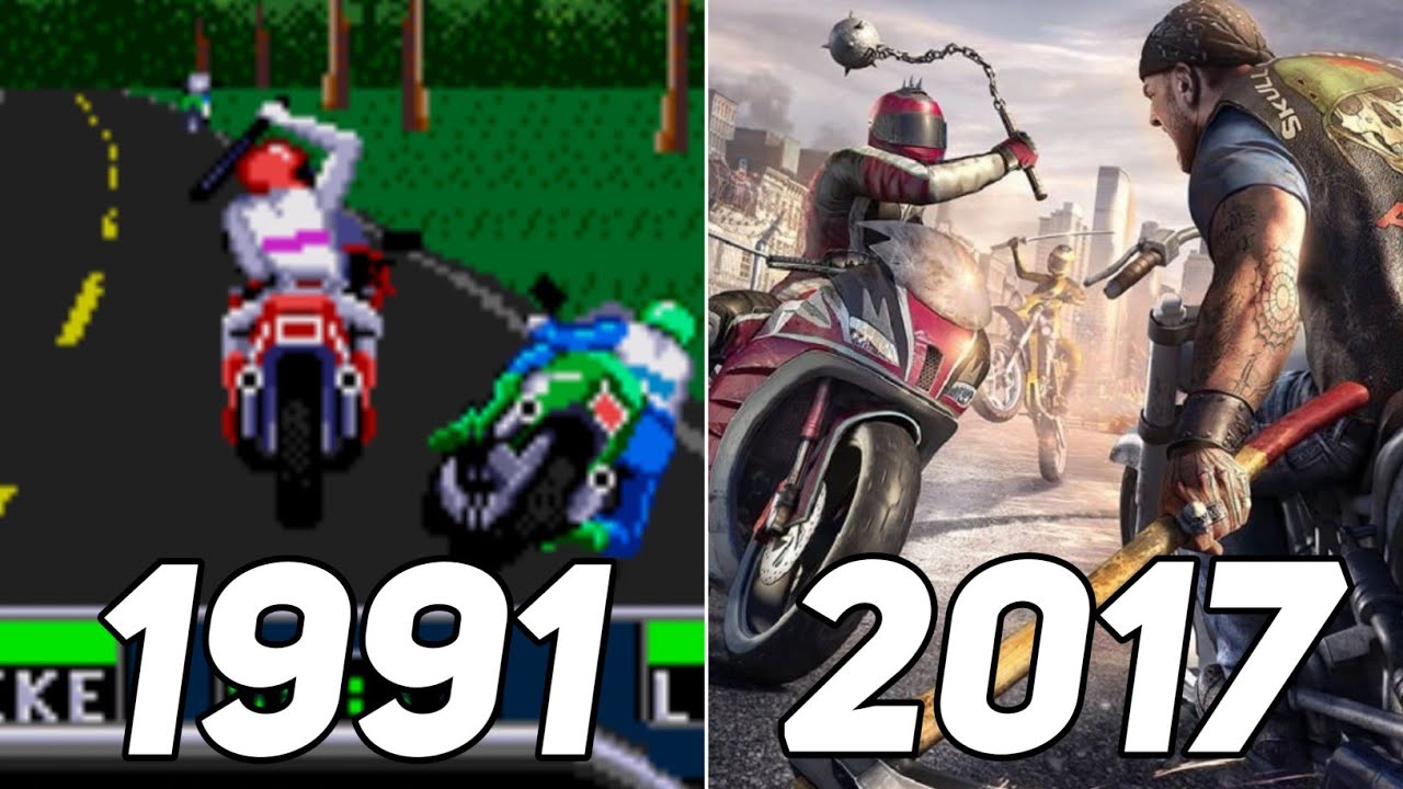 Эволюция игр в жанре Road Rash (1991-2017)