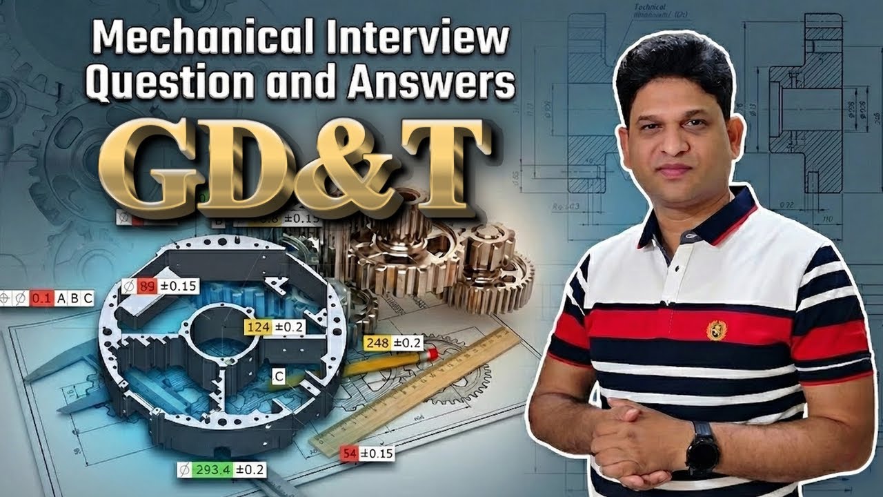 GD&T Interview Questions l GD&T Interview Question & Answer | Geometric Dimensioning and Tolerancing