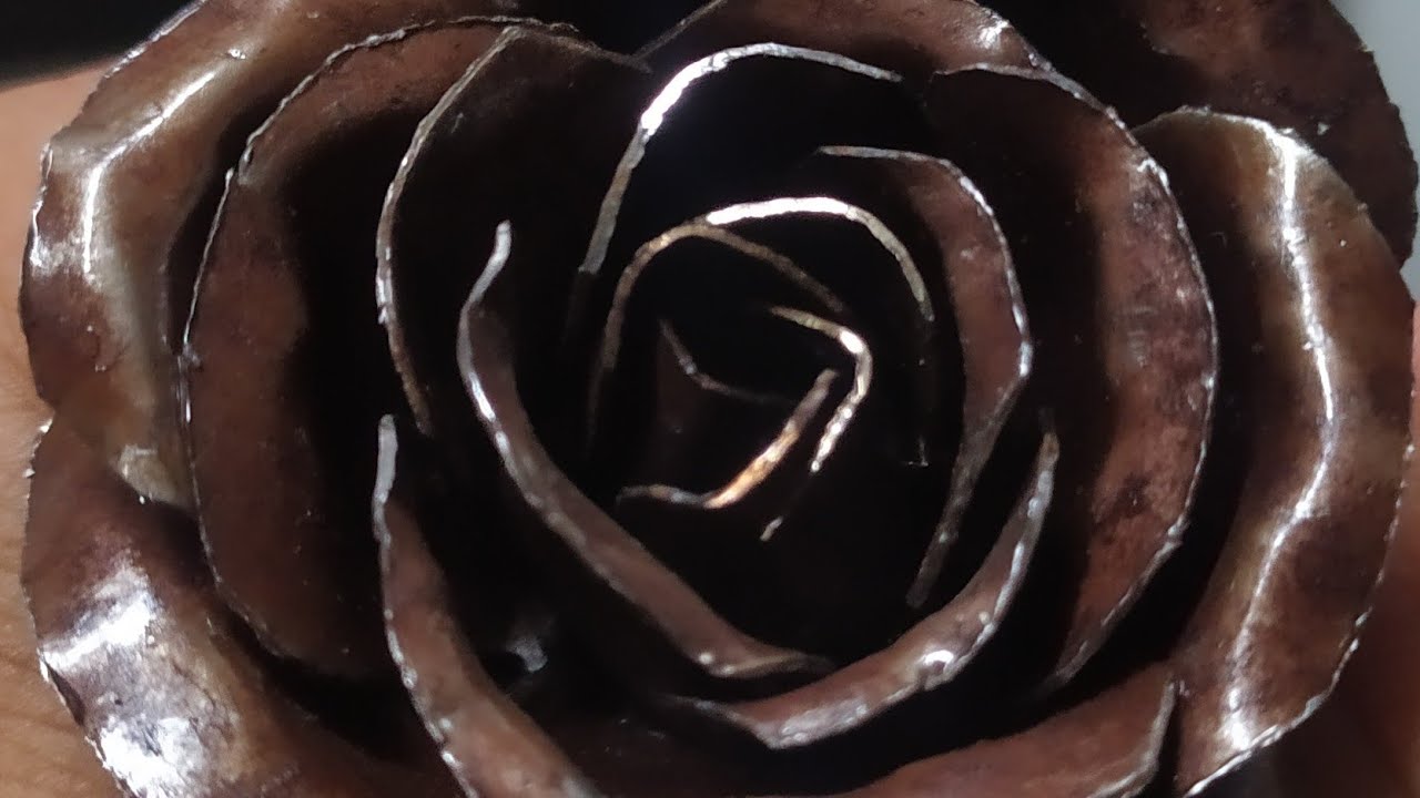 fazendo rosa de ferro - rosa de metal #artesemmetal #shorts