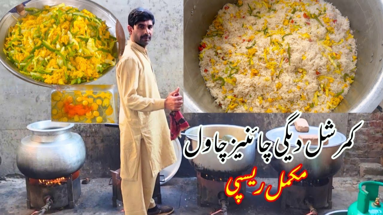 Commercial Degi Chinese Chawal Recipe /How To Make Shadiyan Wale Chinese Chawal Haji Rafaqat food