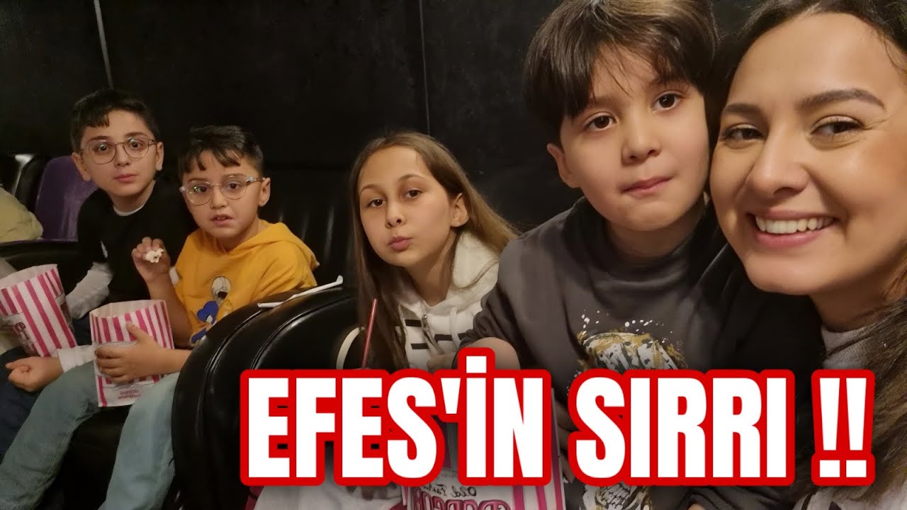 KUZENLERLE SİNEMA VLOG! EFES’İN SIRRI FİLMİNİ İZLEDİK 🎬🍿