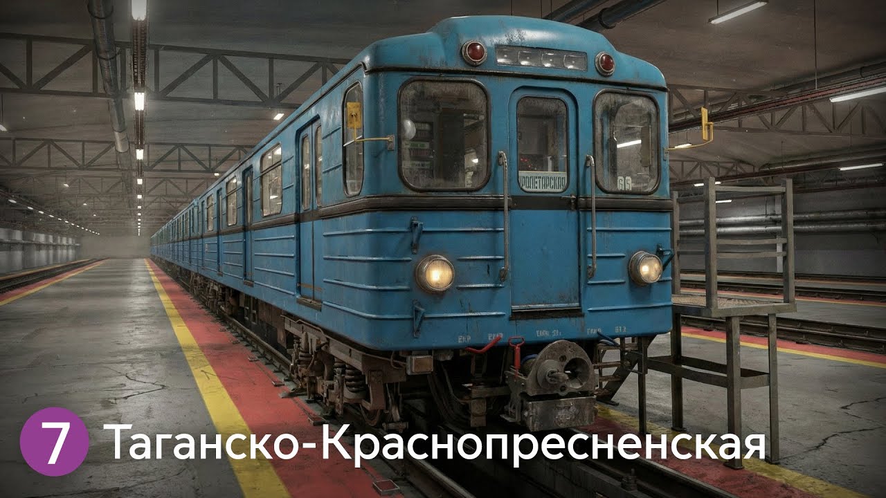 Таганско-Краснопресненская линия Московского метро на Еж3 РУ1 в Metrostroi! Но где же оборот?!