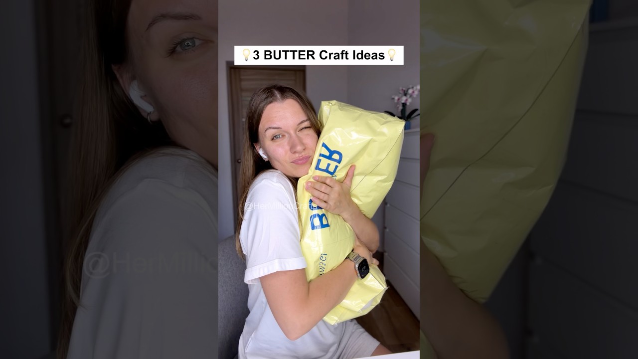 DIY 3 Butter Squishy Ideas 🧈 Nano Tape & Paper Crafts #diy #craft #viral #squishy #trending