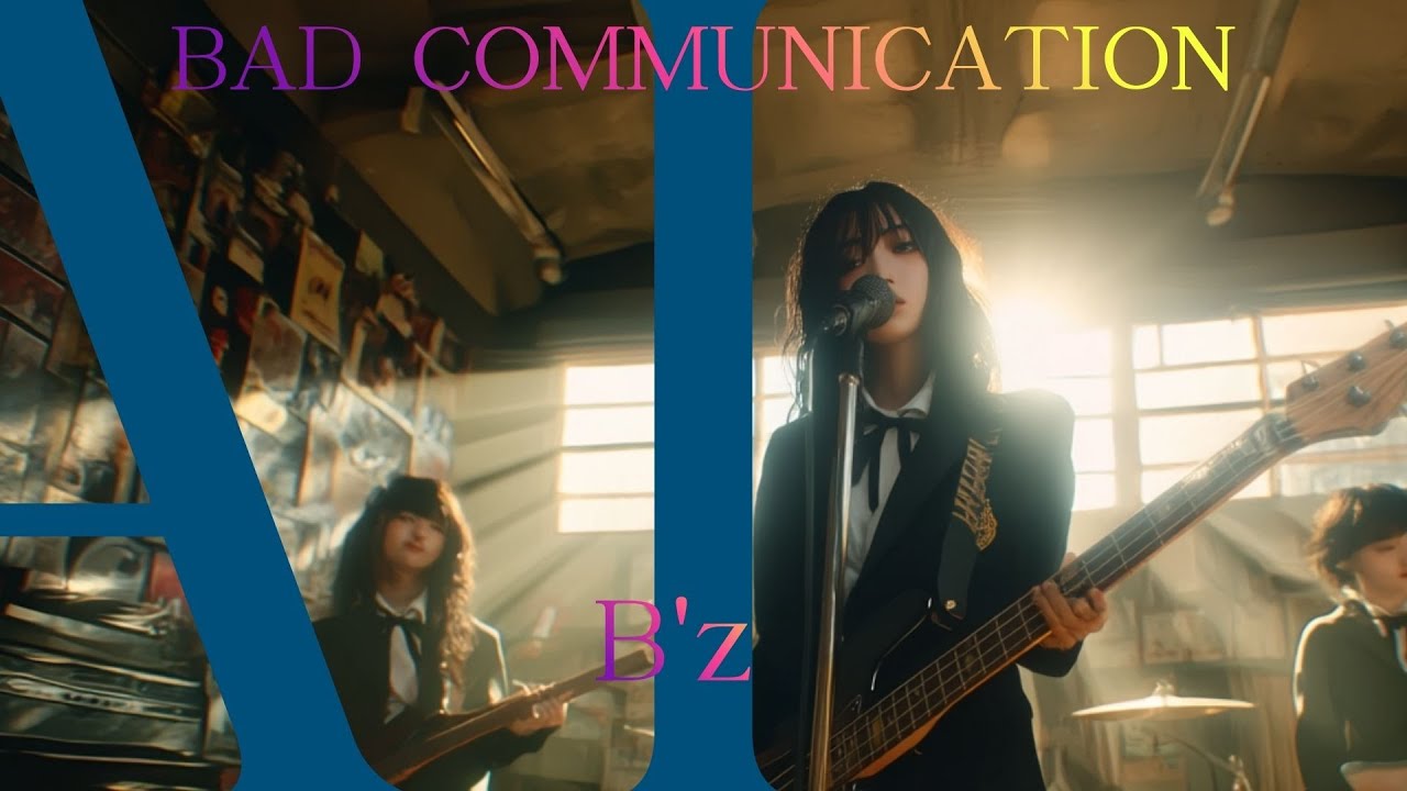 BAD COMMUNICATION / B'z 🎸放課後の女子高生軽音部が 歌ってみた [AI Sing Jpop  kAthrsIs -カタルシス-]