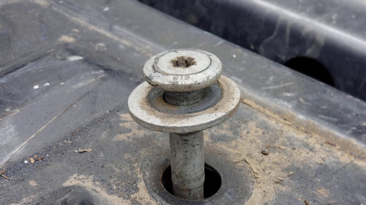 FORD F250 F350 REMOVING STRIPPED BED BOLT (Part 1)