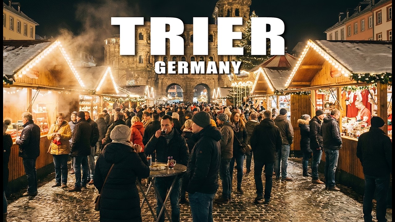 Christmas Market in Trier Germany 2025 | Christmas Walking Tour 4K 60fps
