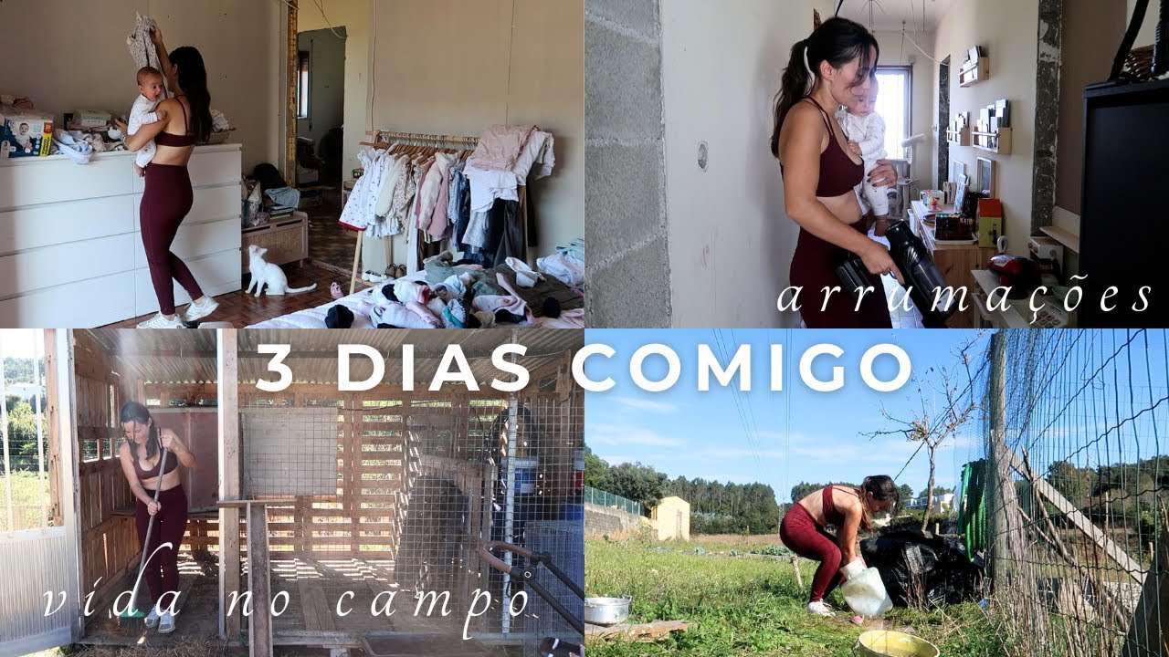 VLOG: Sozinha com os dois, tentativa de arrumar a casa, vida no campo e um susto com a Bunny 💚