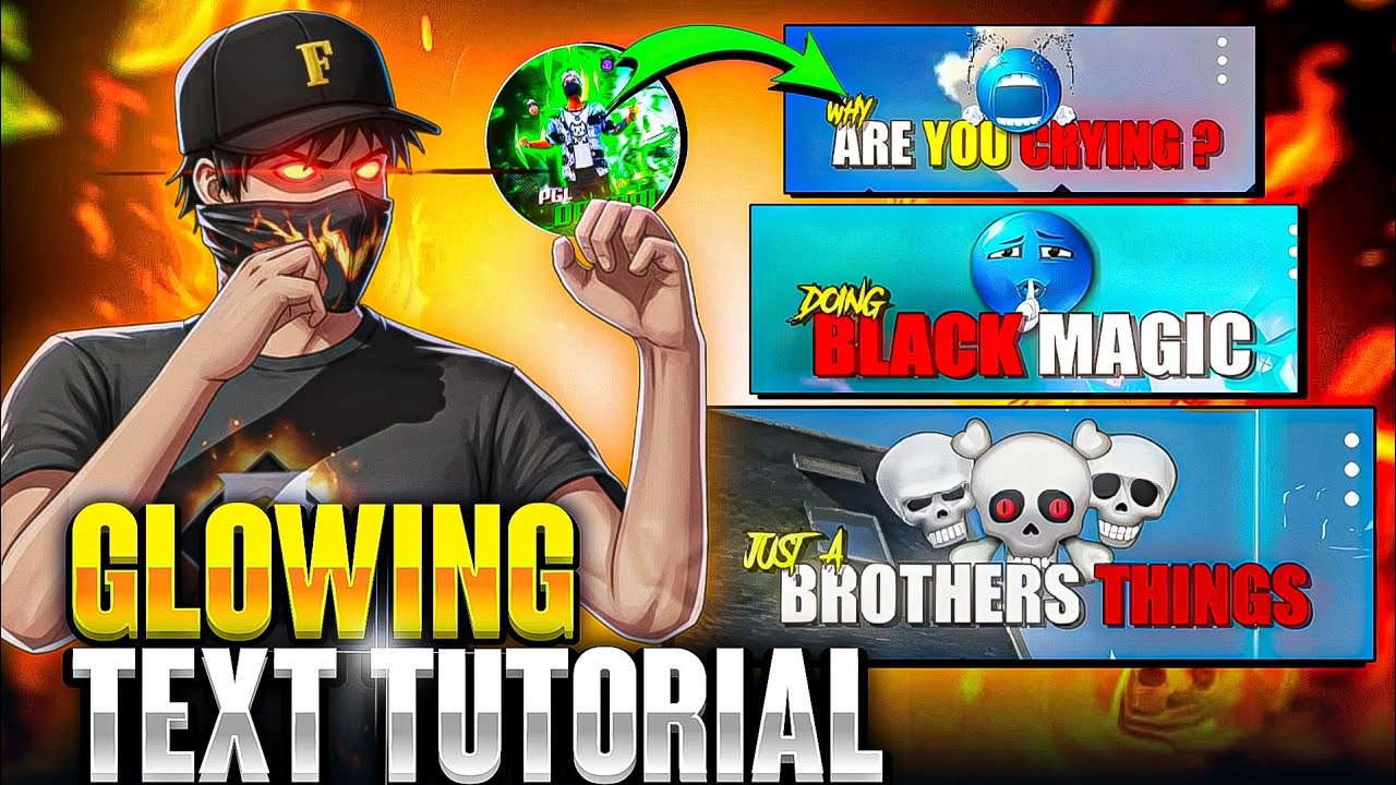 How To Create Glowing Text Like PGL_DRKRAI77 |
