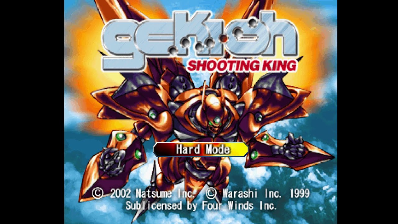 Gekioh: Shooting King (撃王 紫炎龍). [PlayStation - Natsume, Warashi Inc.]. (2002). Full Game Mode Play.