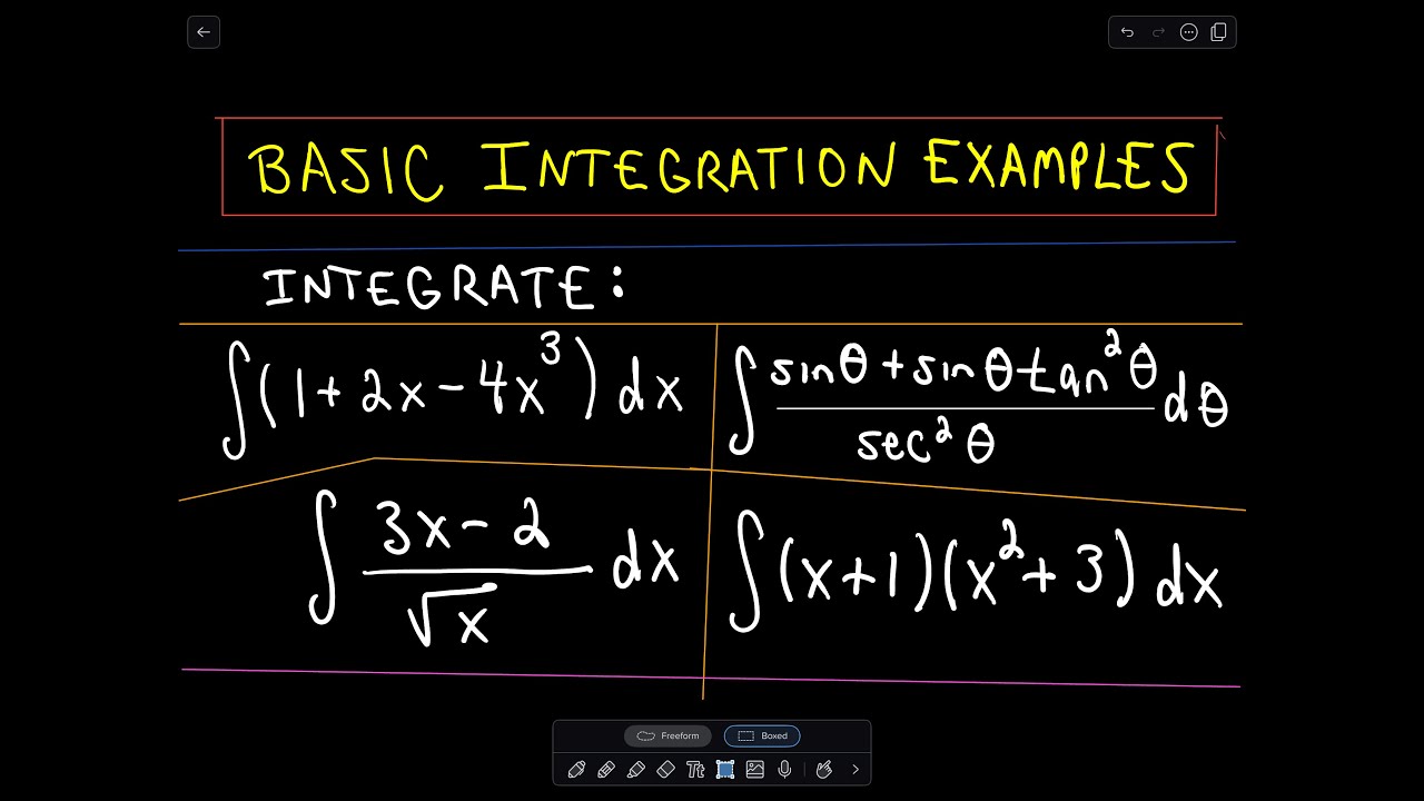 ❖ Basic Integration Problems ❖