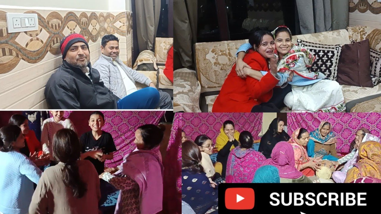 Aaj h ghr m geet||mehman aane shuru ho gye#enjoy#masti#familyvkog#trending