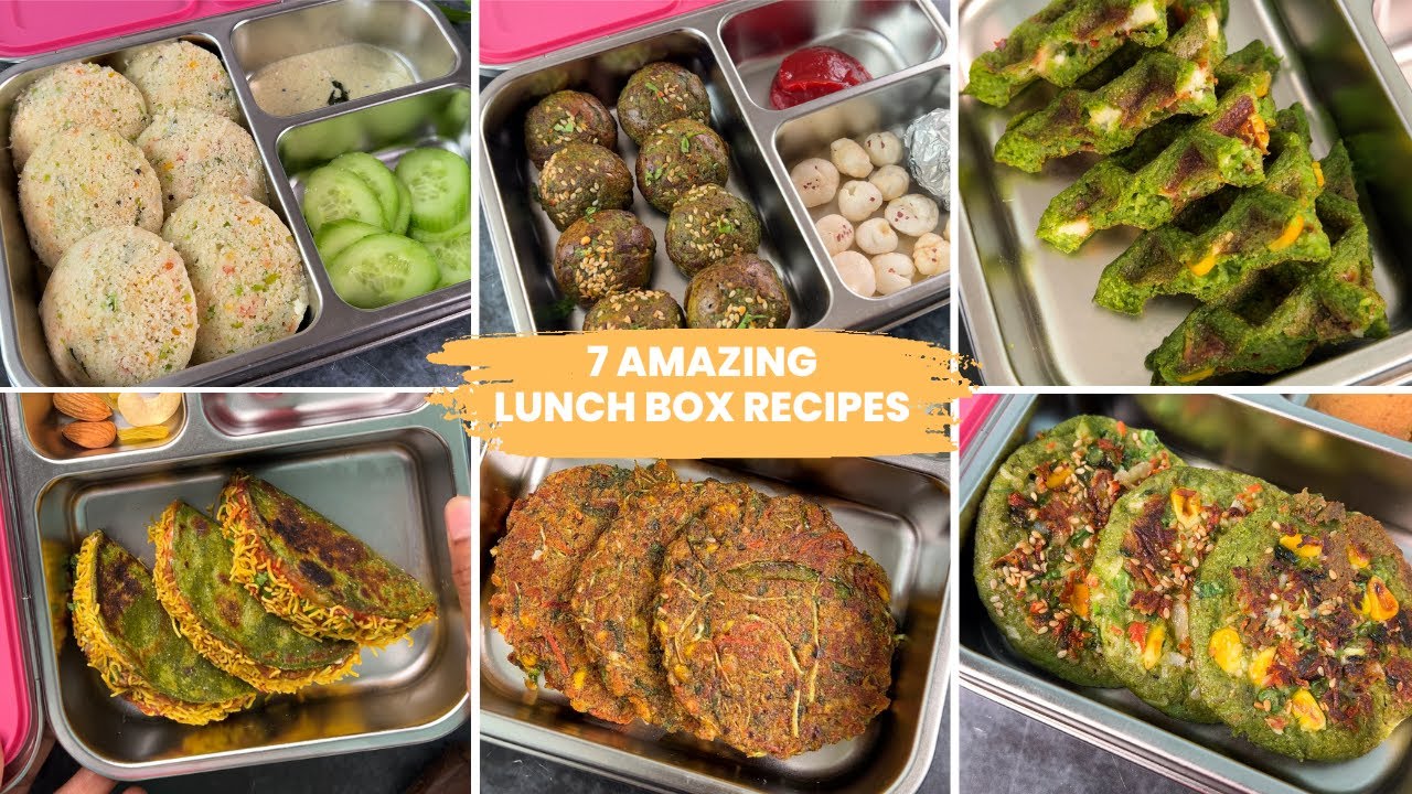 7 Amazing Lunch Box Recipes | Easy Tiffin Ideas by Neha | झटपट और हेल्दी टिफ़िन बच्चों के लिए