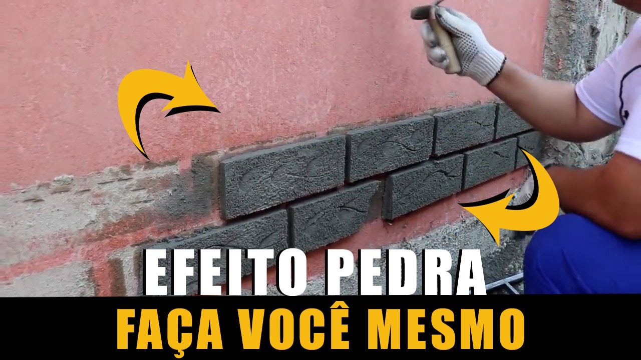 EFEITO PEDRA FAÇA VOCÊ MESMO - DO IT YOURSELF STONE EFFECT