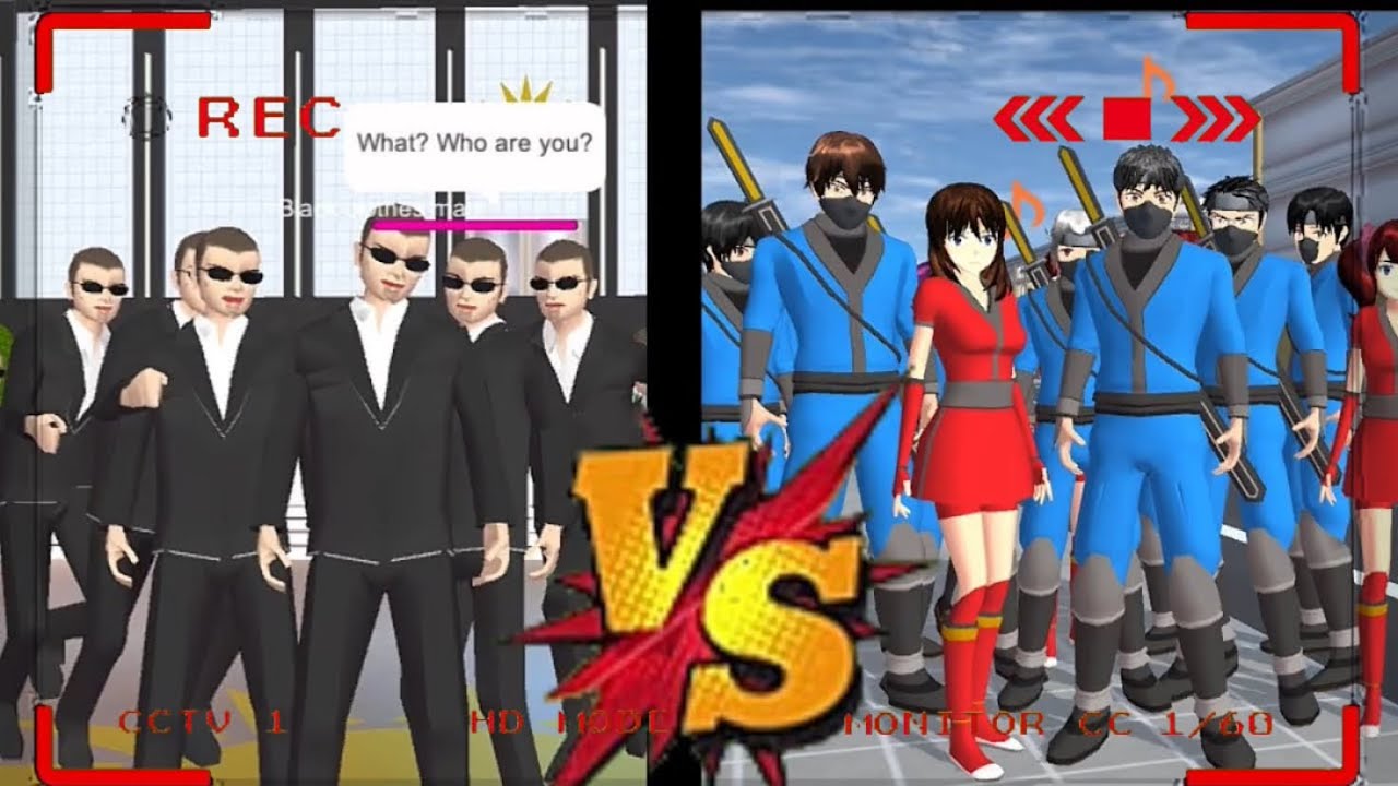 CCTV MEREKAM TAURAN NINJAM VS YAKUZA ‼️😱 siapa yang menang ⁉️