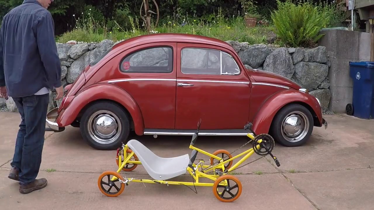 Pedal kart with skate wheels