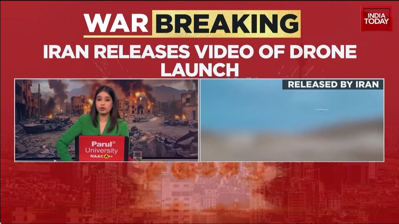 Iran Releases Video Of Drone Launch, Fires At Israeli Bases Amid Iran Israel War | World News