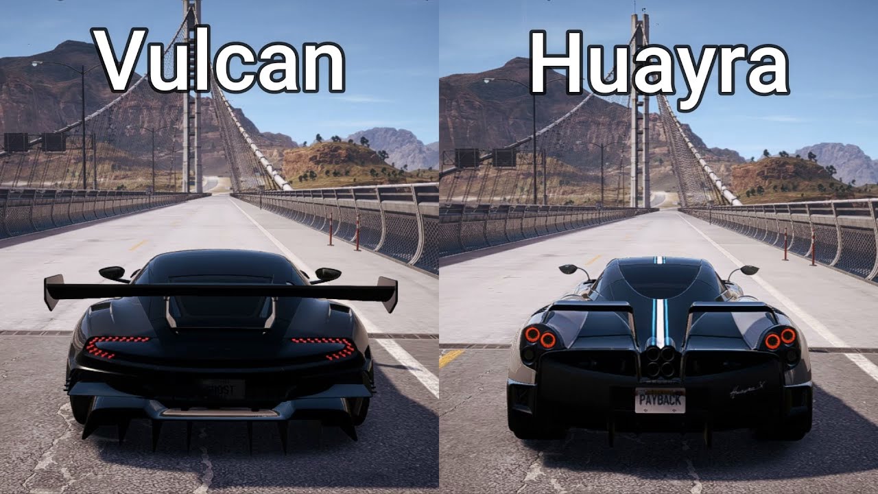 NFS Payback - Aston Martin Vulcan vs Pagani Huayra BC - Drag Race
