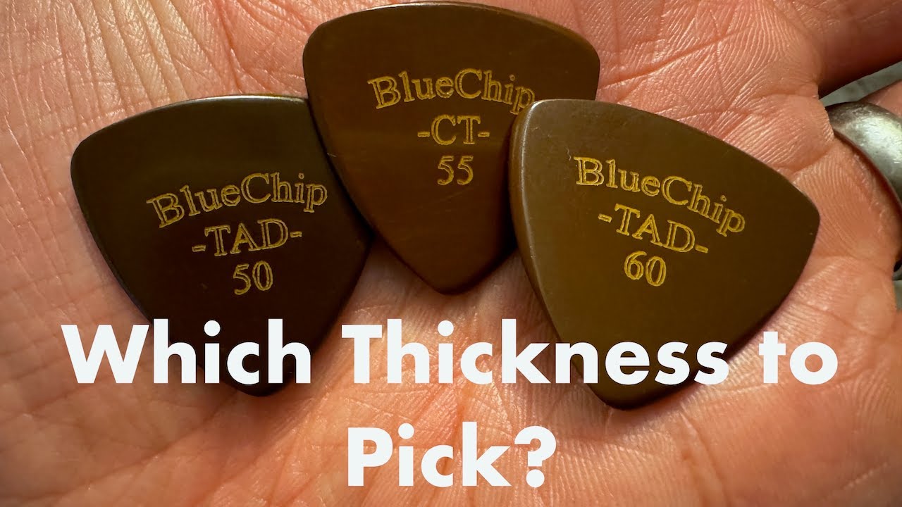 Mandolin Pick Thickness Demo: Blue Chip (TAD-50, CT-55, TAD-60)