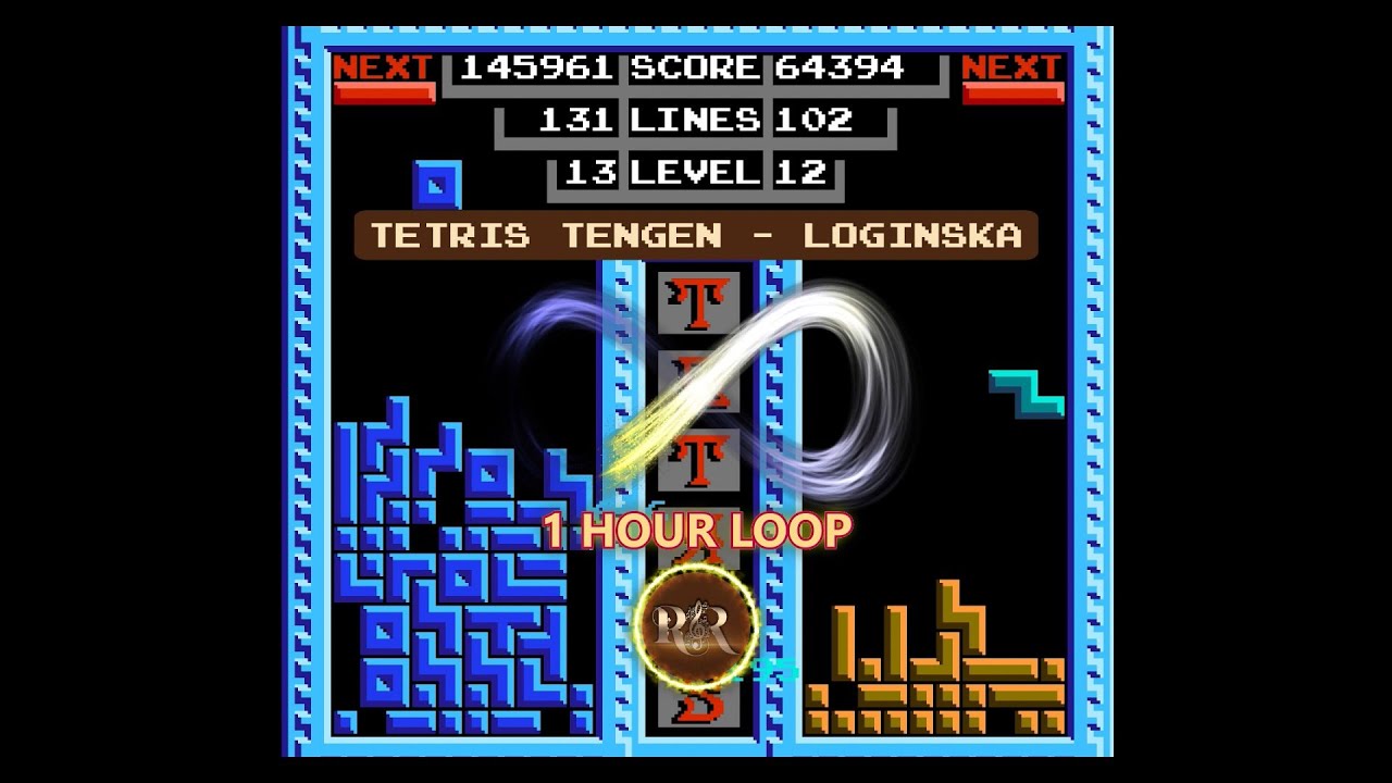 1H Loop | Tetris Tengen - Loginska NES Soundtrack | Piano