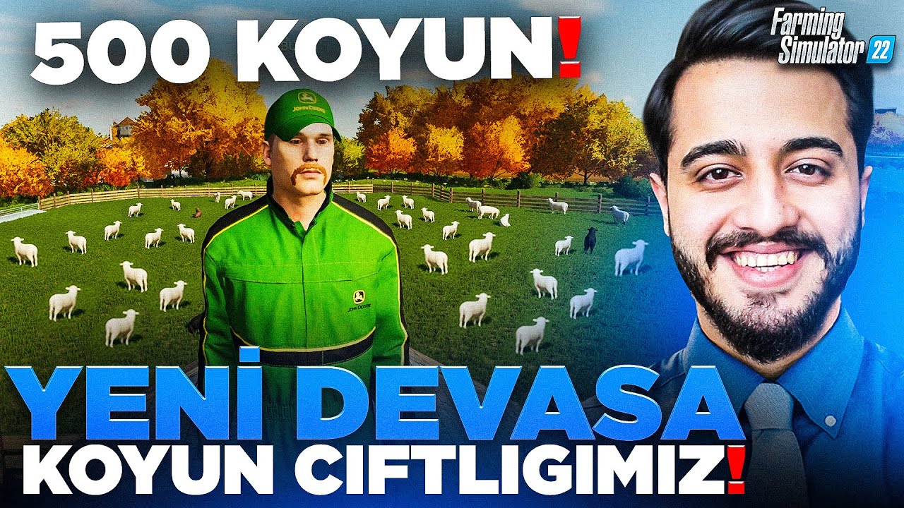 BİR ÇILGINLIK YAPIP 500 KOYUN KAPASİTELİ MEGA KOYUN BÖLGESİ OLUŞTURDUK! Farming Simülatör #39