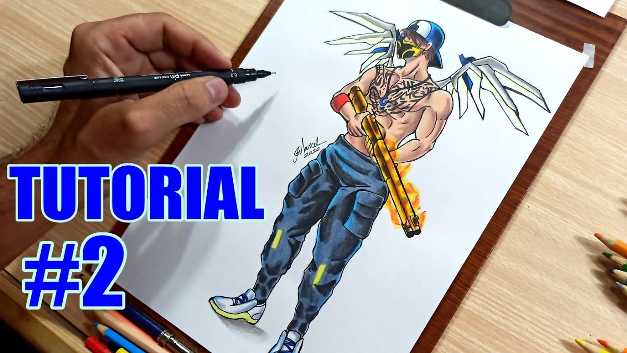 COMO DESENHAR COMBINAÇÃO DE ROUPA FREE FIRE DO GILMAR MARCEL #2 - COMBINAÇÕES DE SKINS