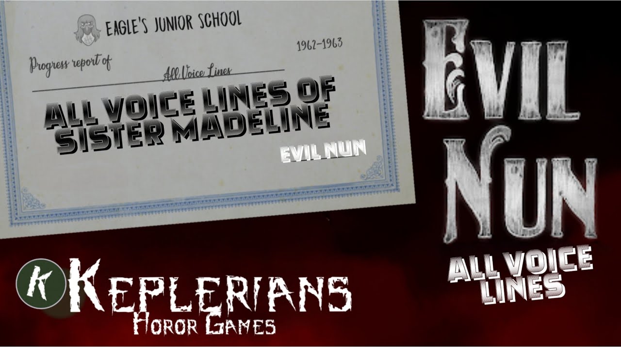 All Sister Madeline Voice Lines in Evil Nun Games