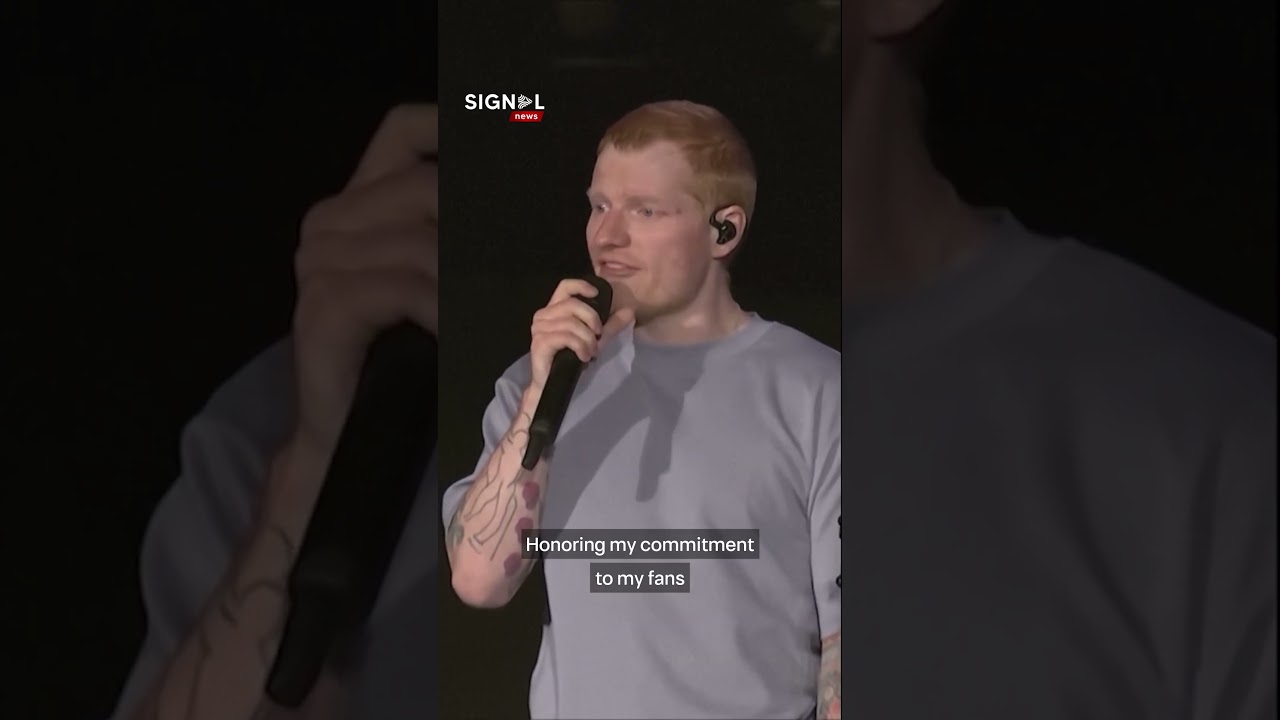 Ed Sheeran sorry for 'mistakes' as tour resumes  | #News #Breakingnews
