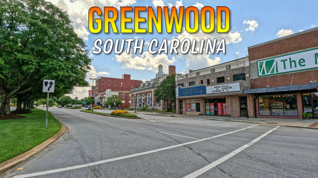 Greenwood South Carolina Driving Through