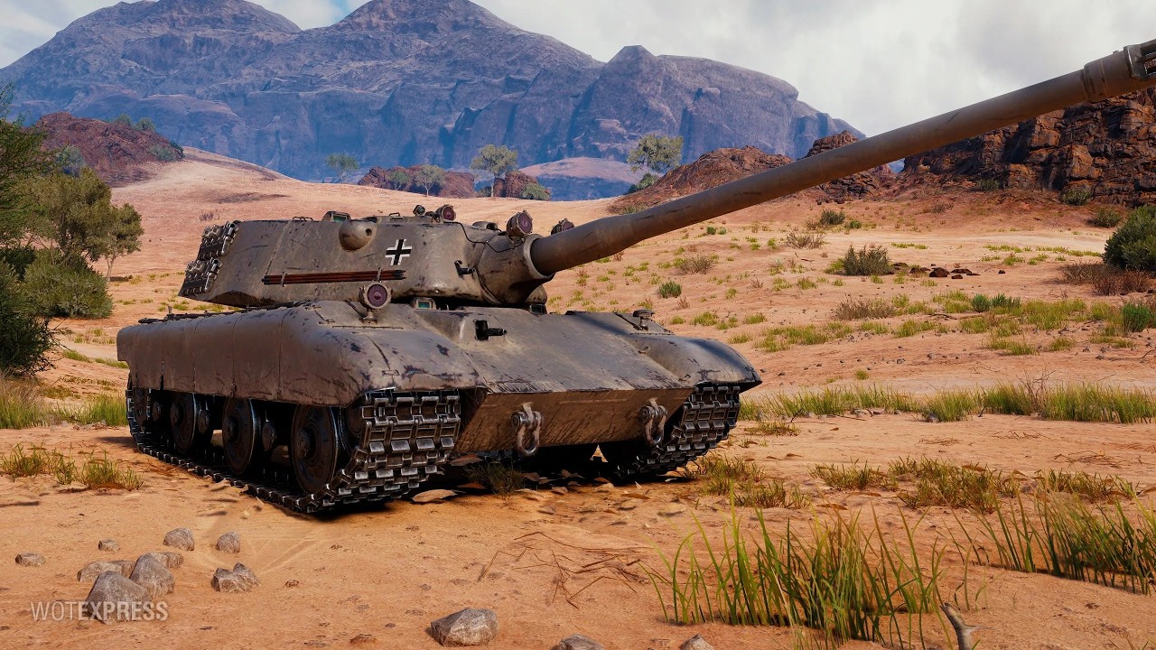 [WoT] 3 отметки на E77 (92.4%) – Немецкий Concept 1B