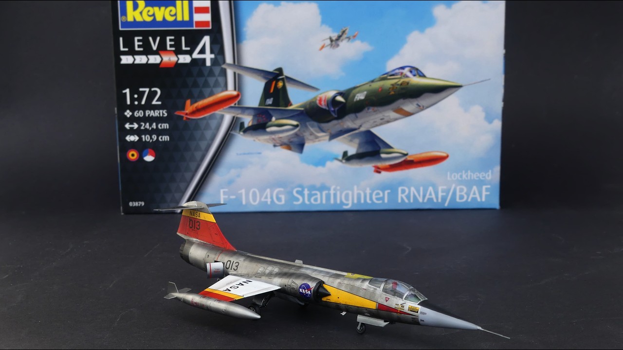 Lockheed F-104N Starfighter 1/72 (Revell) NASA livery build and final reveal