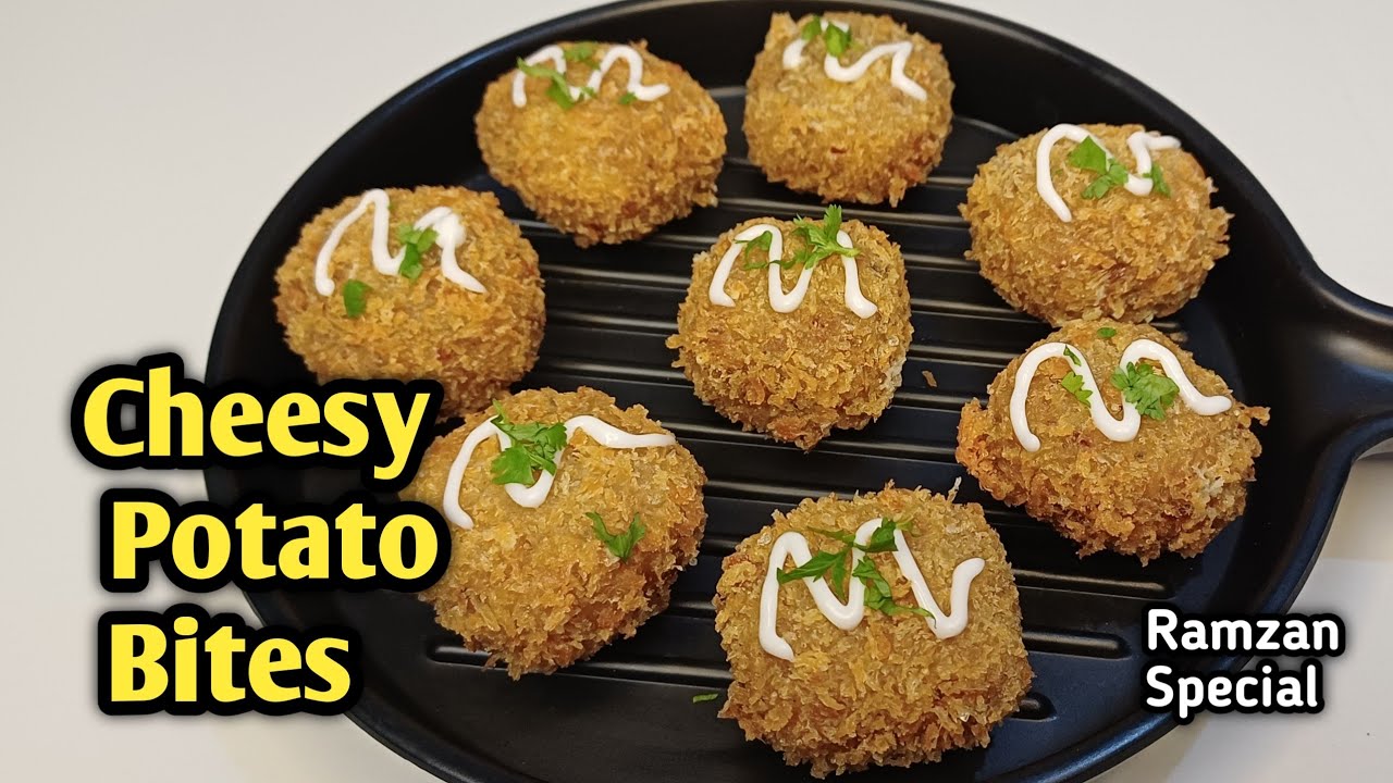Cheesy Potato Bites || Ramzan Special || How To Make Cheesy Potato Bites Recipe || Iftar Recipe