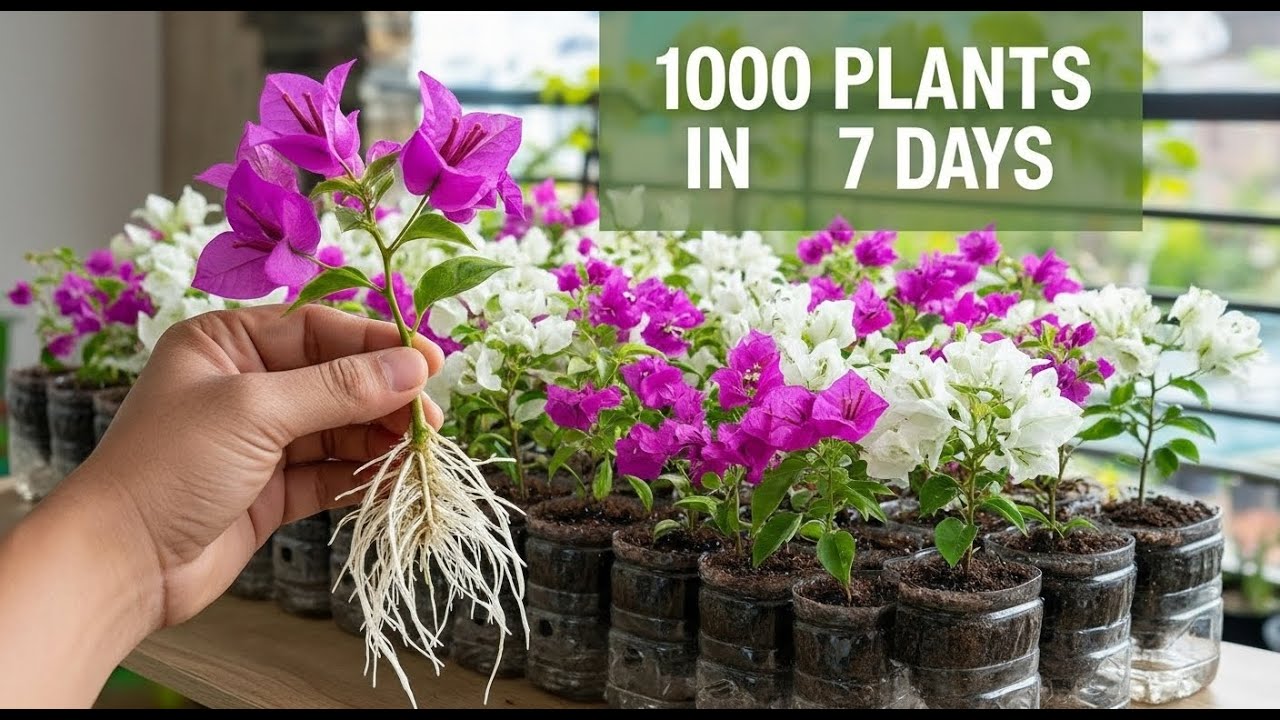 “How I Propagated 1000 Bougainvillea Plants in Just 7 Days – Super Cheap & Easy Method!”