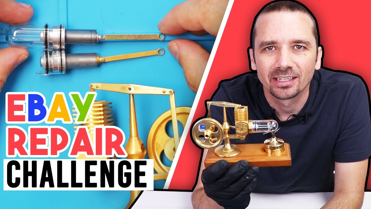 Micro Stirling Engine! I've Never Even Seen One Before - Can I Fix It? eBay Repair Challenge
