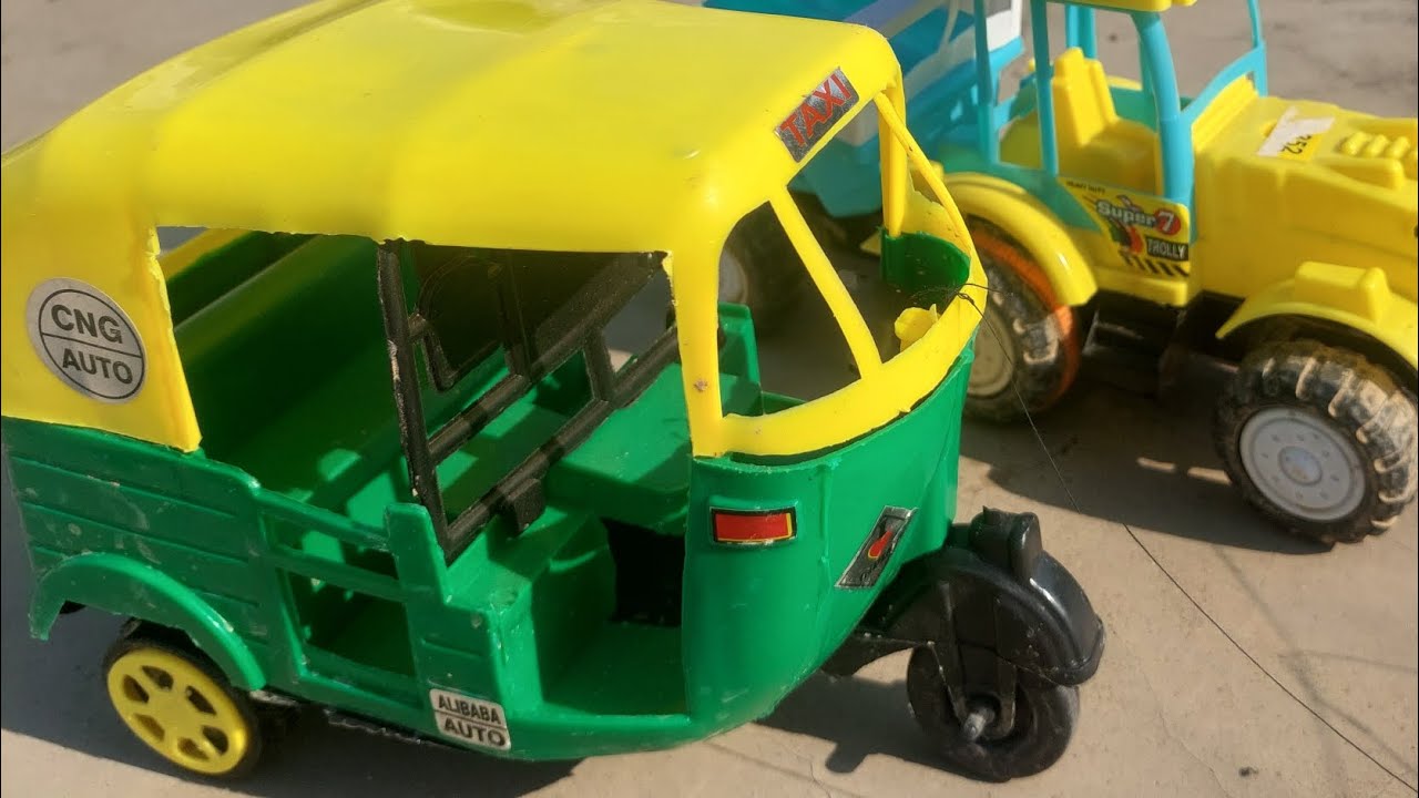Mini Toy Truck Tractor Jcb | Toy story farming children learning video 
